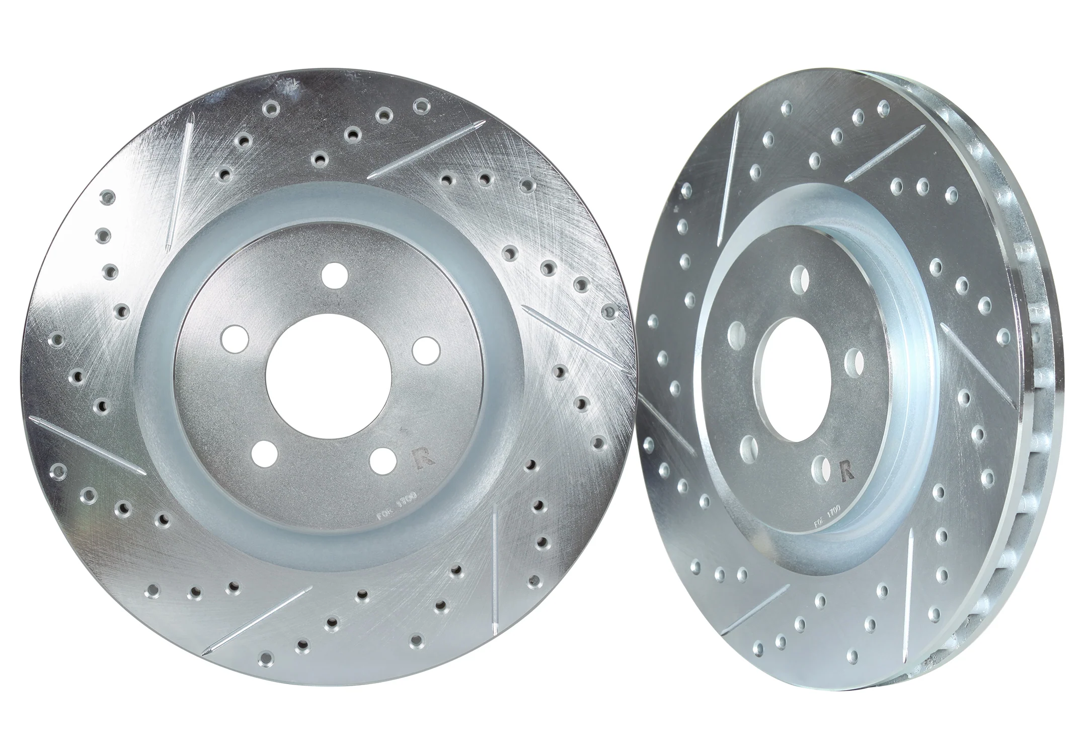 1989-1996 Nissan 300ZX [Z32] Turbo Front Cross Drilled & Slotted 1-Piece Sport Rotors (Set of 2) - NIS81001