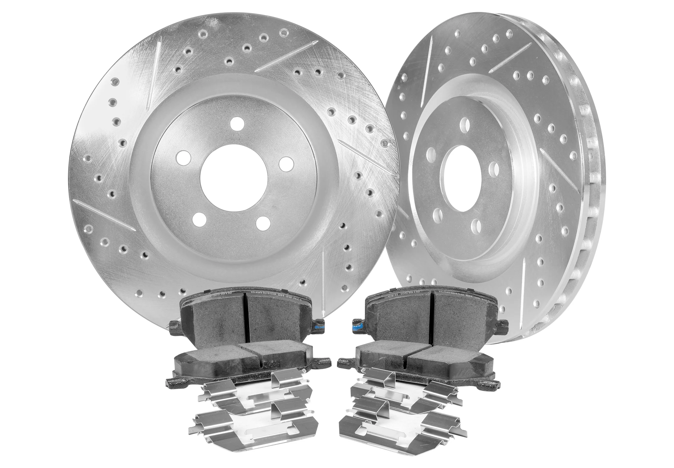 1989-1996 Nissan 300ZX [Z32] Turbo Front Cross Drilled & Slotted 1-Piece Sport Rotors (Set of 2) - NIS81001 - Image 2