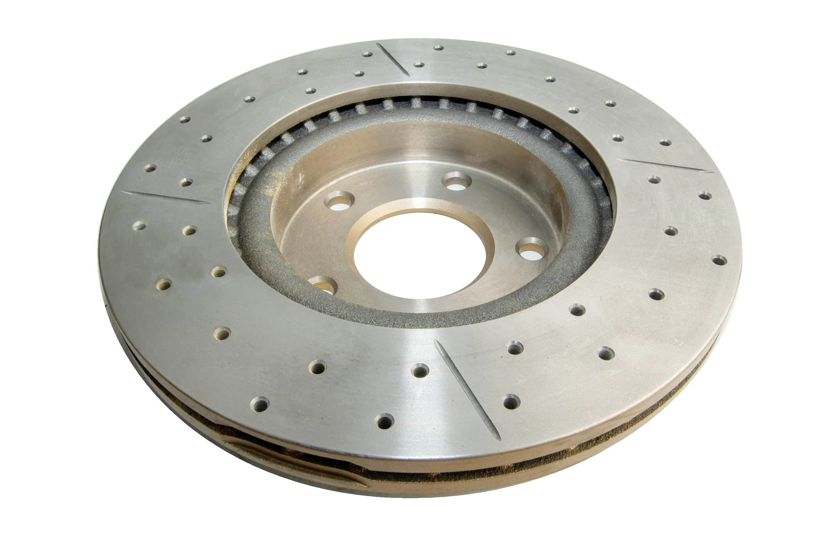 2002-2006 Nissan Altima & More | DBA Street Series Gold Cross-Drilled/Slotted Brake Rotor [Front] | DBA954X - Image 3