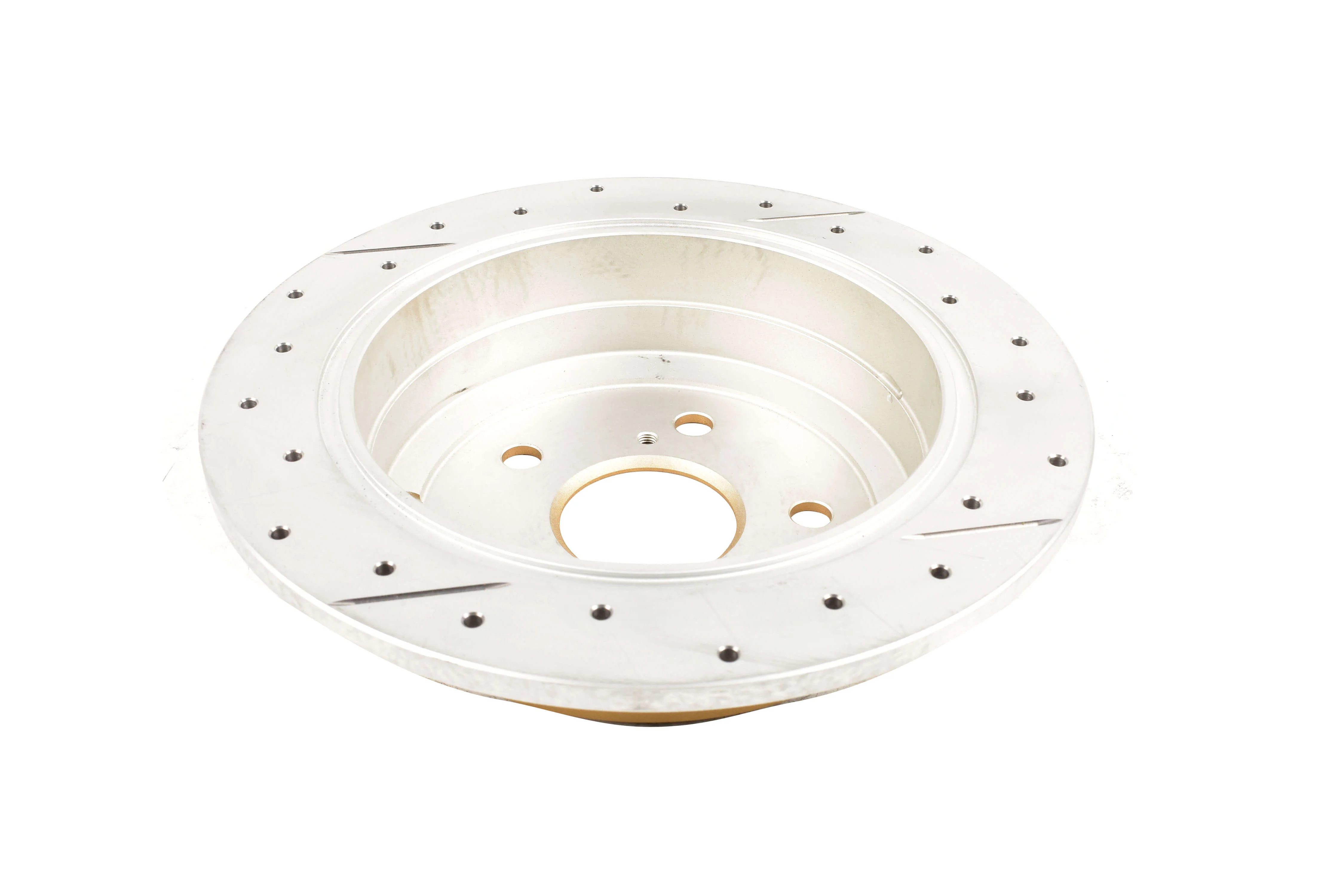 2002-2006 Toyota Camry & More | DBA Street Series Gold Cross-Drilled/Slotted Brake Rotor [Rear] | DBA2707X - Image 3
