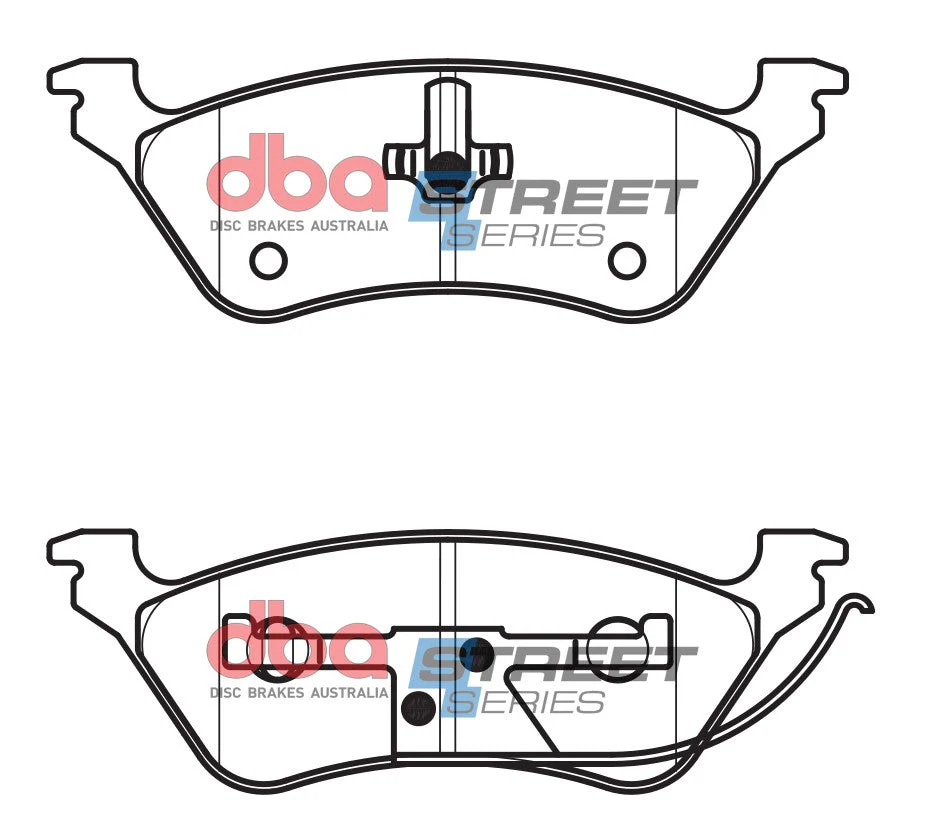 2002-2007 Chrysler Town & Country & More | DBA SS Street Series Brake Pads [Rear] | DB1853SS - Image 5