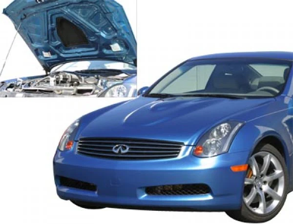 2003-2007 Infiniti G35 Coupe - STILLEN Power Hood [Fiberglass] - 1036007