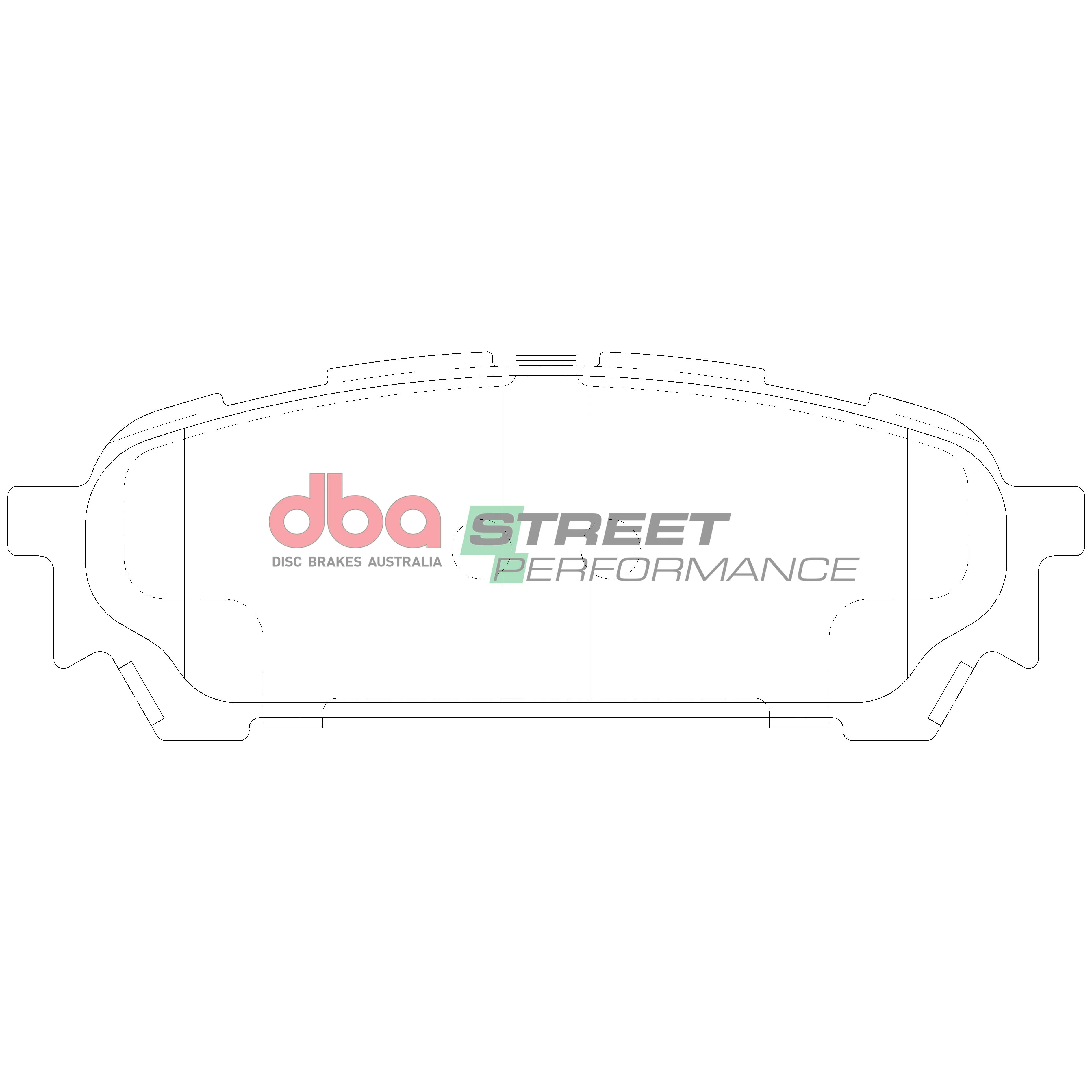 2003-2007 Subaru Impreza & More | DBA SP Street Series Brake Pads [Rear] | DB1672SP - Image 5
