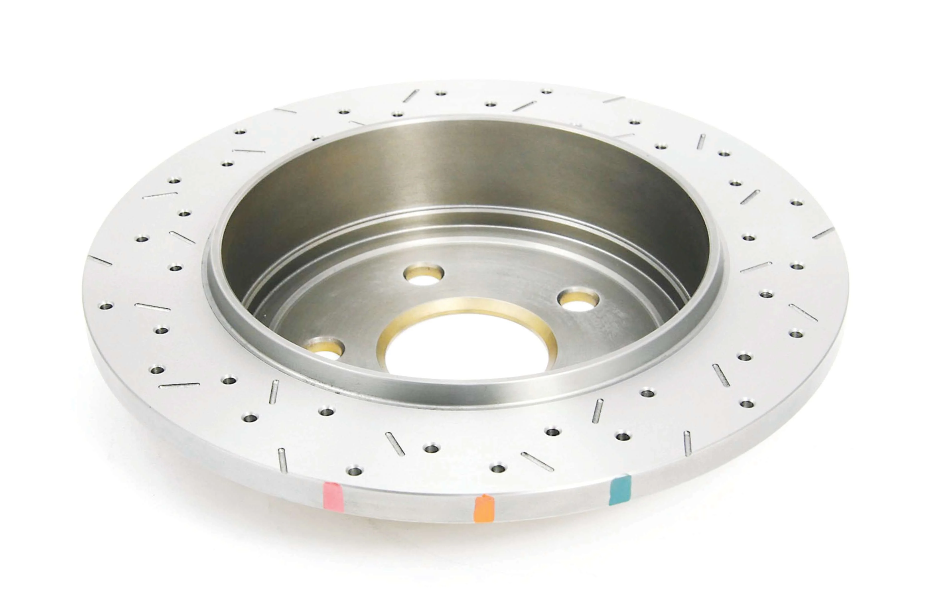 2005-2008 Jeep Grand Cherokee & More | DBA Street Series Gold Cross-Drilled/Slotted Brake Rotor [Rear] | DBA2531X - Image 3
