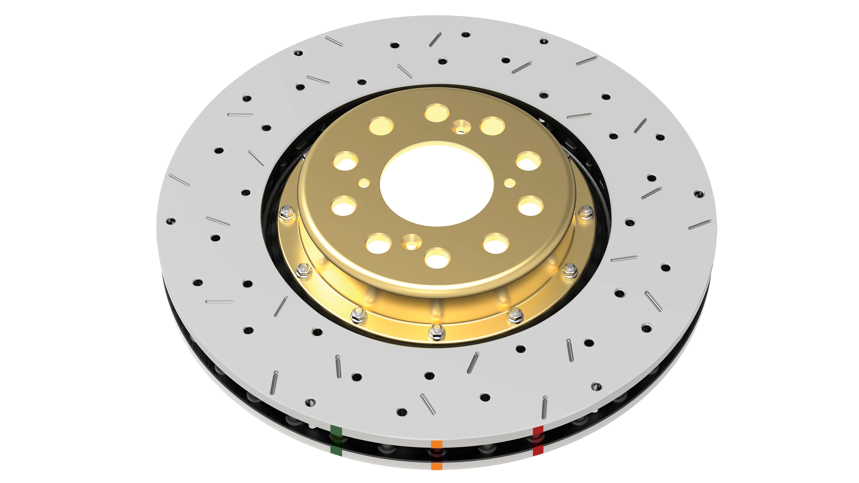 2006-2008 Jeep Grand Cherokee | DBA 5000 Series Fully Assembled 2-Piece X2 Cross-Drilled/Slotted Brake Rotor [Front] | DBA52532BLKXS - Image 5
