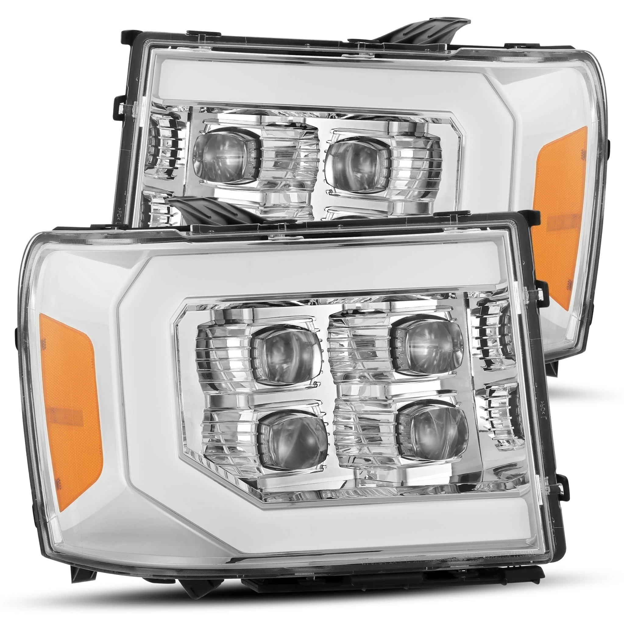 2007-2013 GMC Sierra NOVA-Series LED Projector Headlights Chrome Alpha-Rex 880607