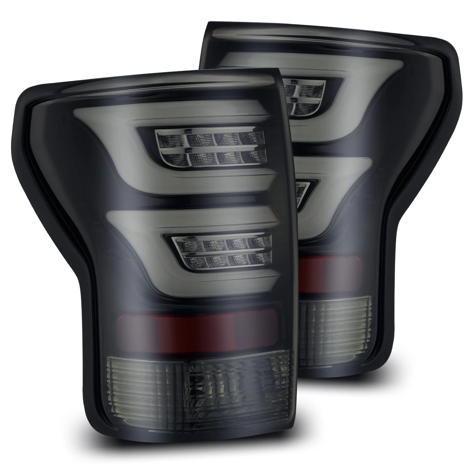 2007-2013 Toyota Tundra PRO-Series LED Tail Lights Jet Black Alpha-Rex 670010