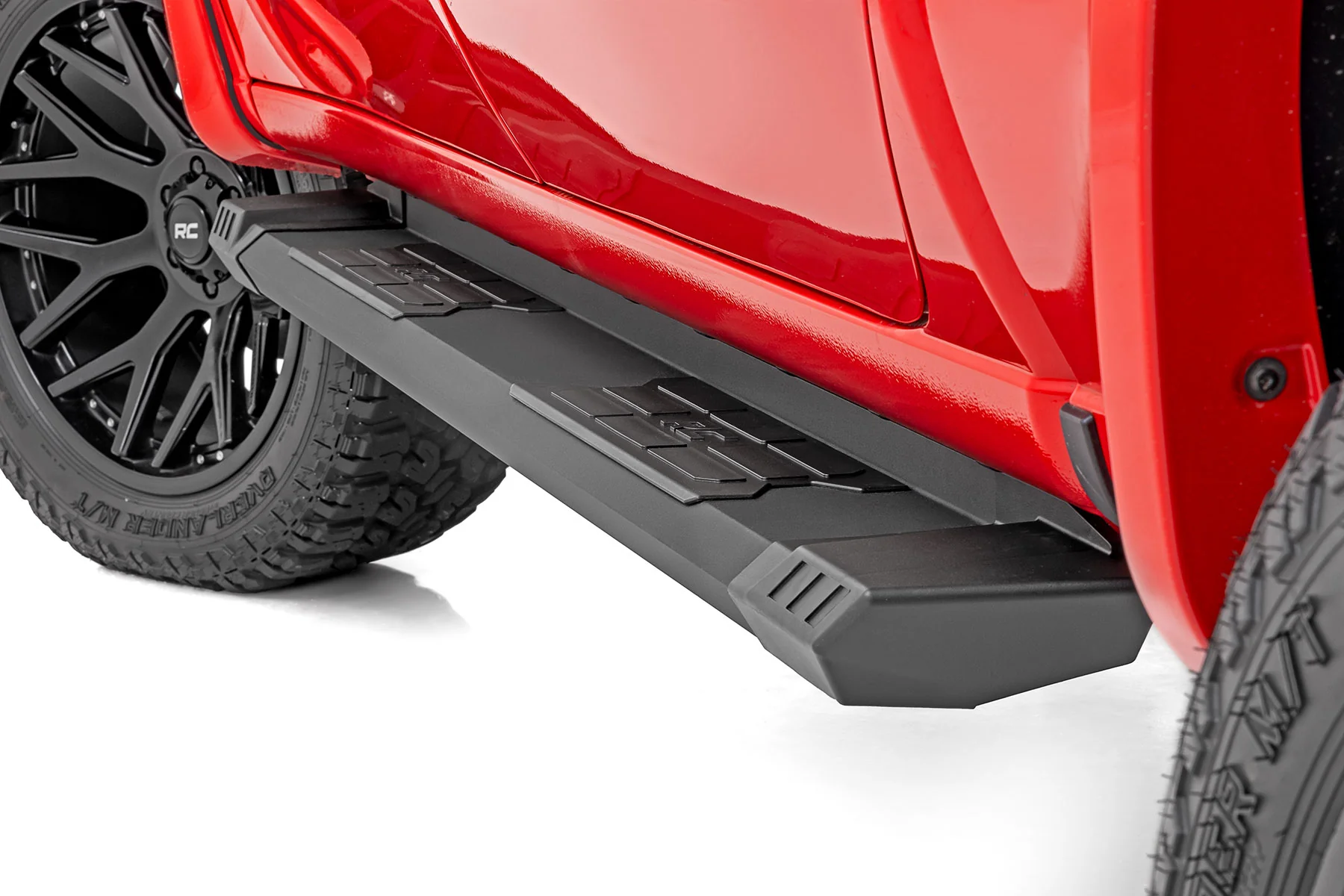 HD2 Running Boards | Extended Cab | Chevrolet Silverado/GMC Sierra 1500, 2500, 3500/ HD 2WD/4WD | 2007-2019 | Rough Country | SRB071777A