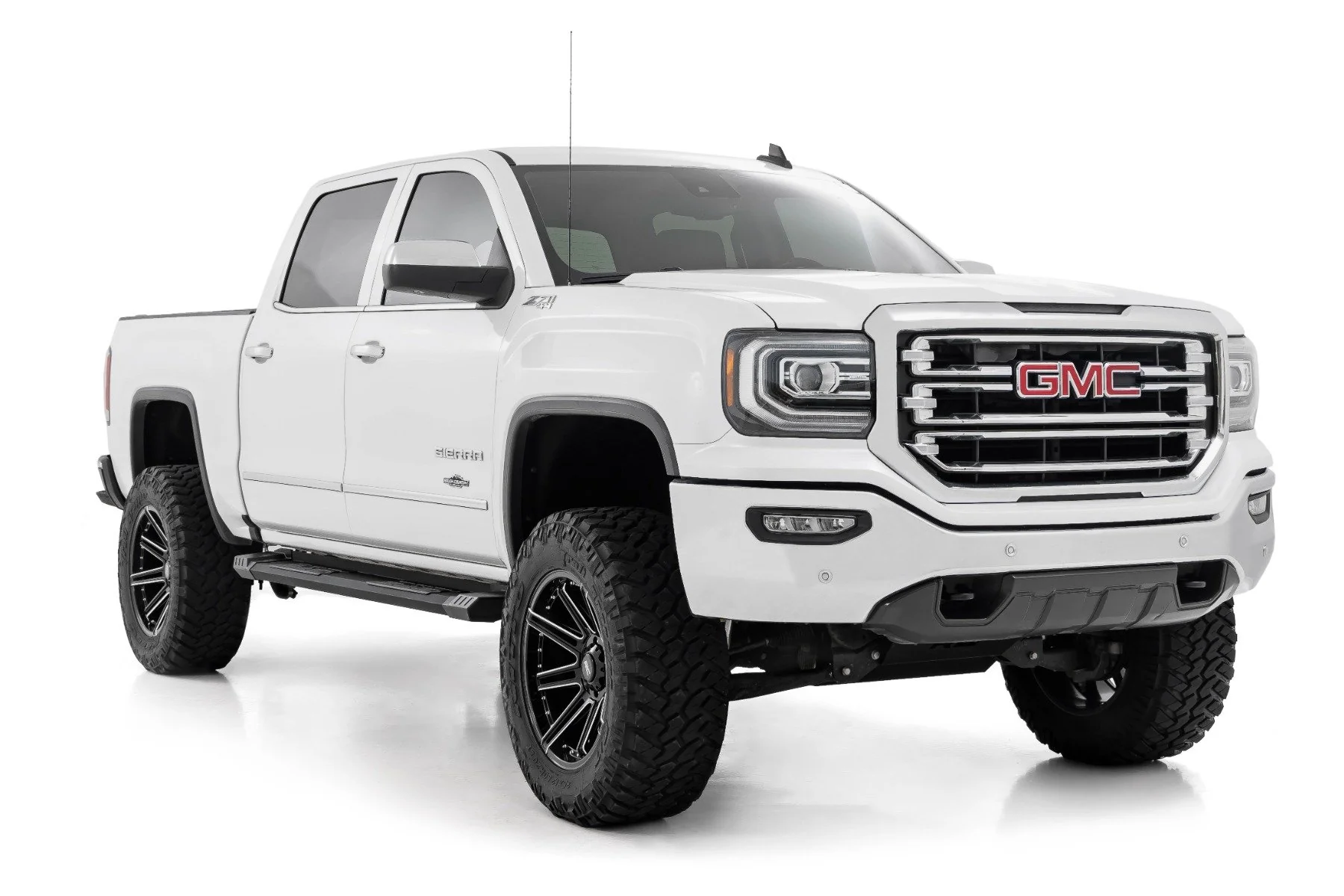 HD2 Running Boards | Extended Cab | Chevrolet Silverado/GMC Sierra 1500, 2500, 3500/ HD 2WD/4WD | 2007-2019 | Rough Country | SRB071777A - Image 2