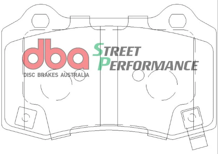 2008-2014 Dodge Challenger SRT8 & More | DBA SP Street Series Brake Pads [Rear] | DB2260SP - Image 5