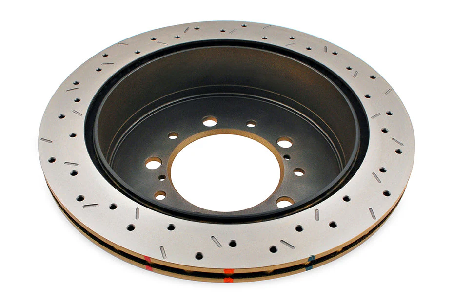 2013-2017 Toyota Land Cruiser & More | DBA 4000 Series XS Cross-Drilled/Slotted Brake Rotor [Rear] | DBA42723XS - Image 3