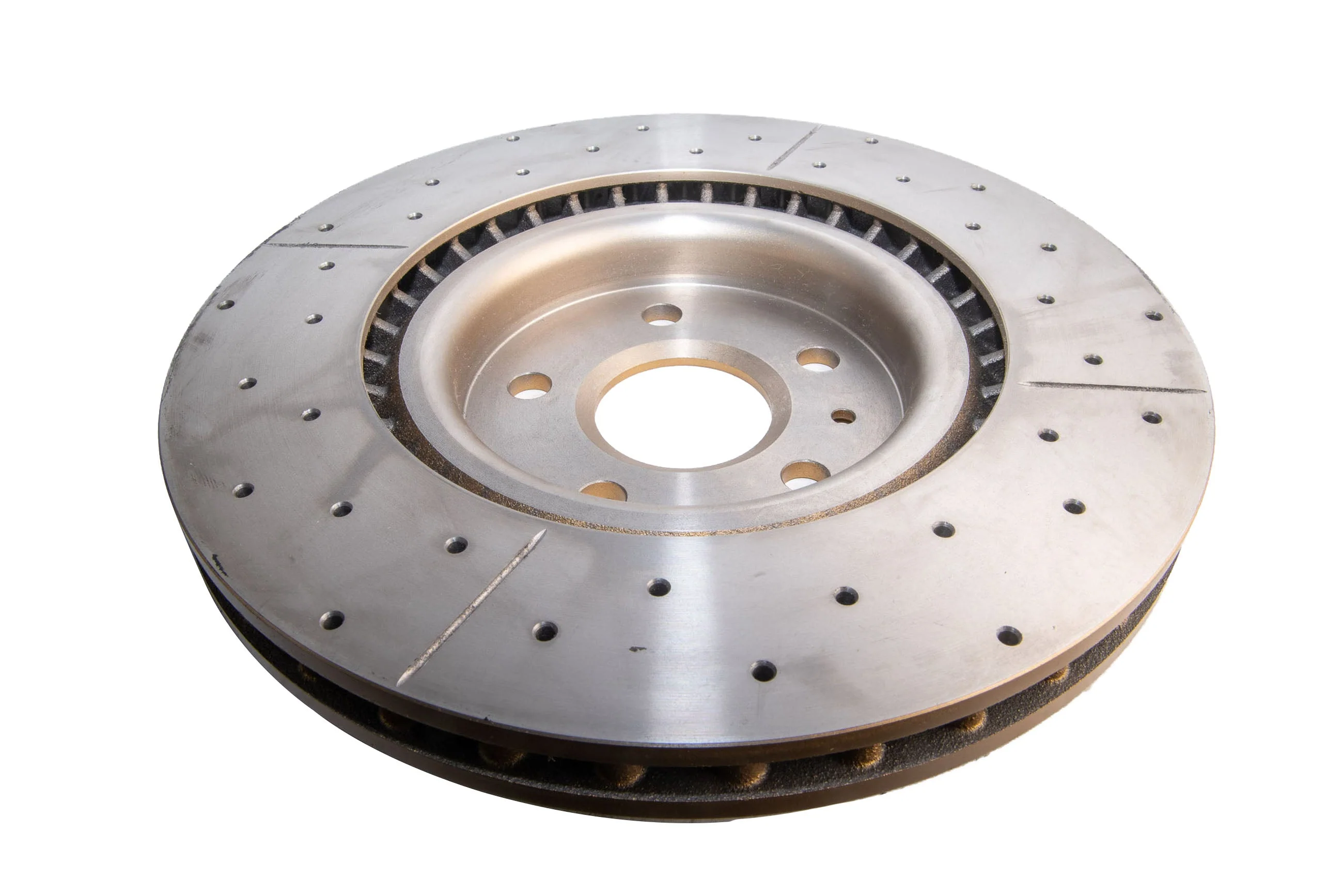2014-2017 Chevrolet SS & More | DBA Street Series Gold Cross-Drilled/Slotted Brake Rotor [Front] | DBA2604X - Image 3