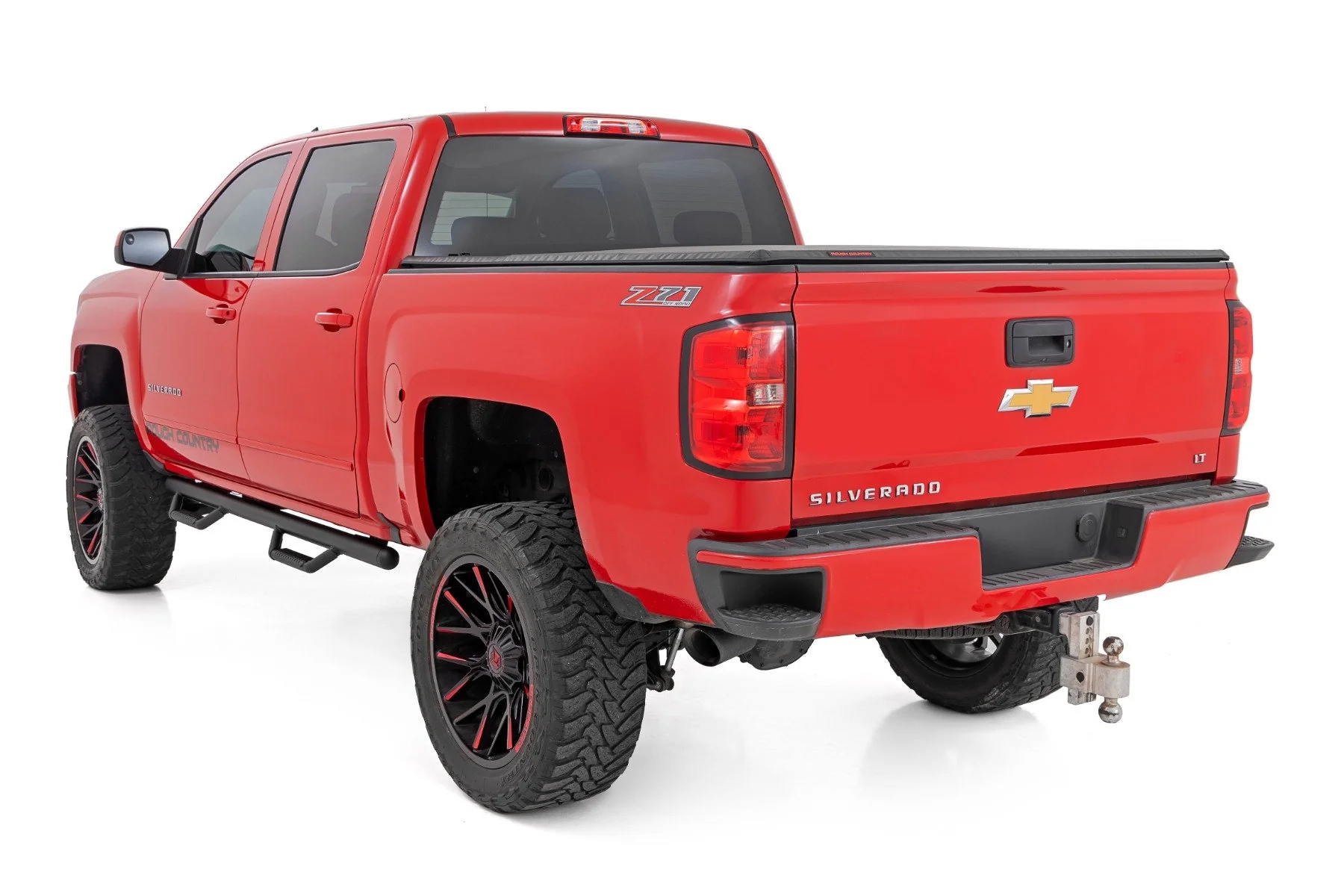 Nerf Steps | Crew Cab | 5.7 Ft Bed | GMC Sierra/ Chevrolet Silverado 2WD/4WD | 2014-2018 | Rough Country | RCC1489CCB - Image 5
