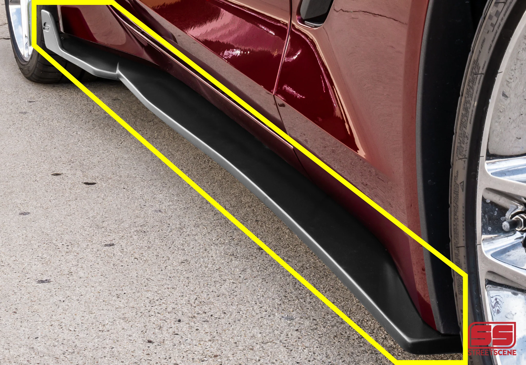 STREET SCENE 2014-2019 CORVETTE 4-PIECE SIDE SKIRT w/ REAR CORNERS SKU# 950-70623 - Image 3