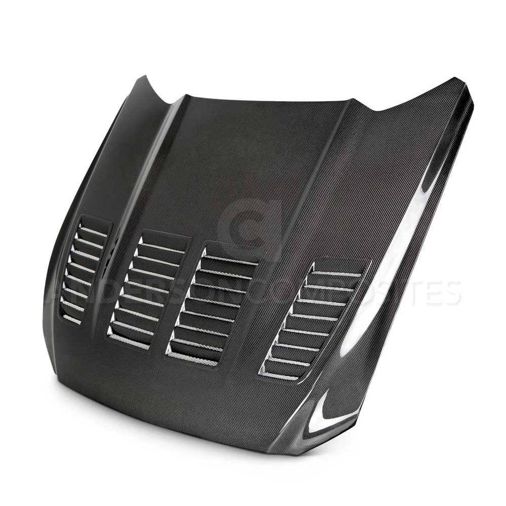2015-2017 Ford Mustang Type-TW Double Sided Hood - Anderson Composites - AC-HD15FDMU-TW-DS