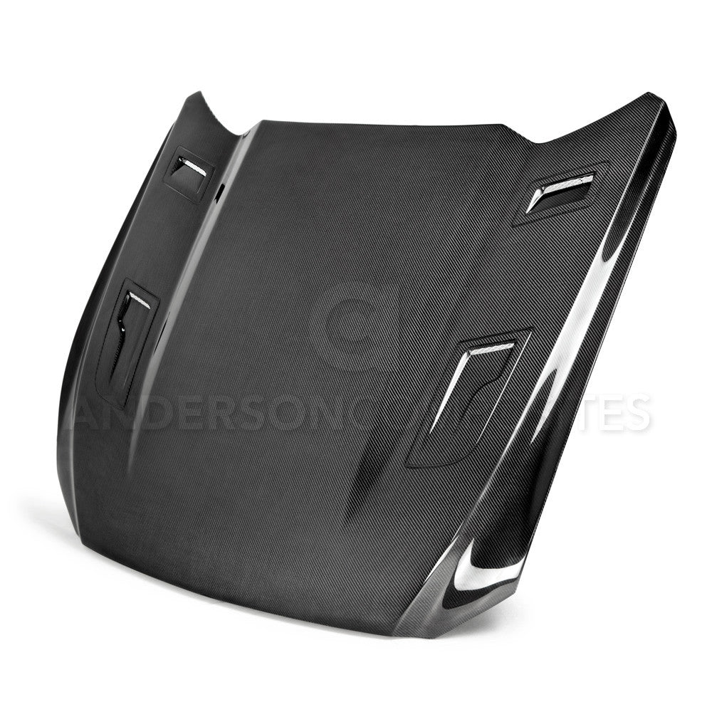 2015-2017 Ford Mustang Type-GTH Double Sided Hood - Anderson Composites - AC-HD15FDMU-AT-DS