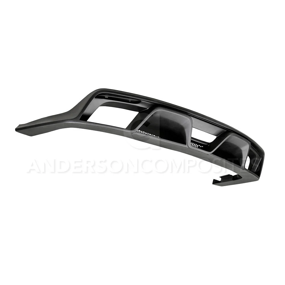 2015-2017 Ford Mustang Type-GR GT350 Style Fiberglass Rear Diffuser for Quad Tip Exhaust - Anderson Composites - AC-RL15FDMU-GR-GF