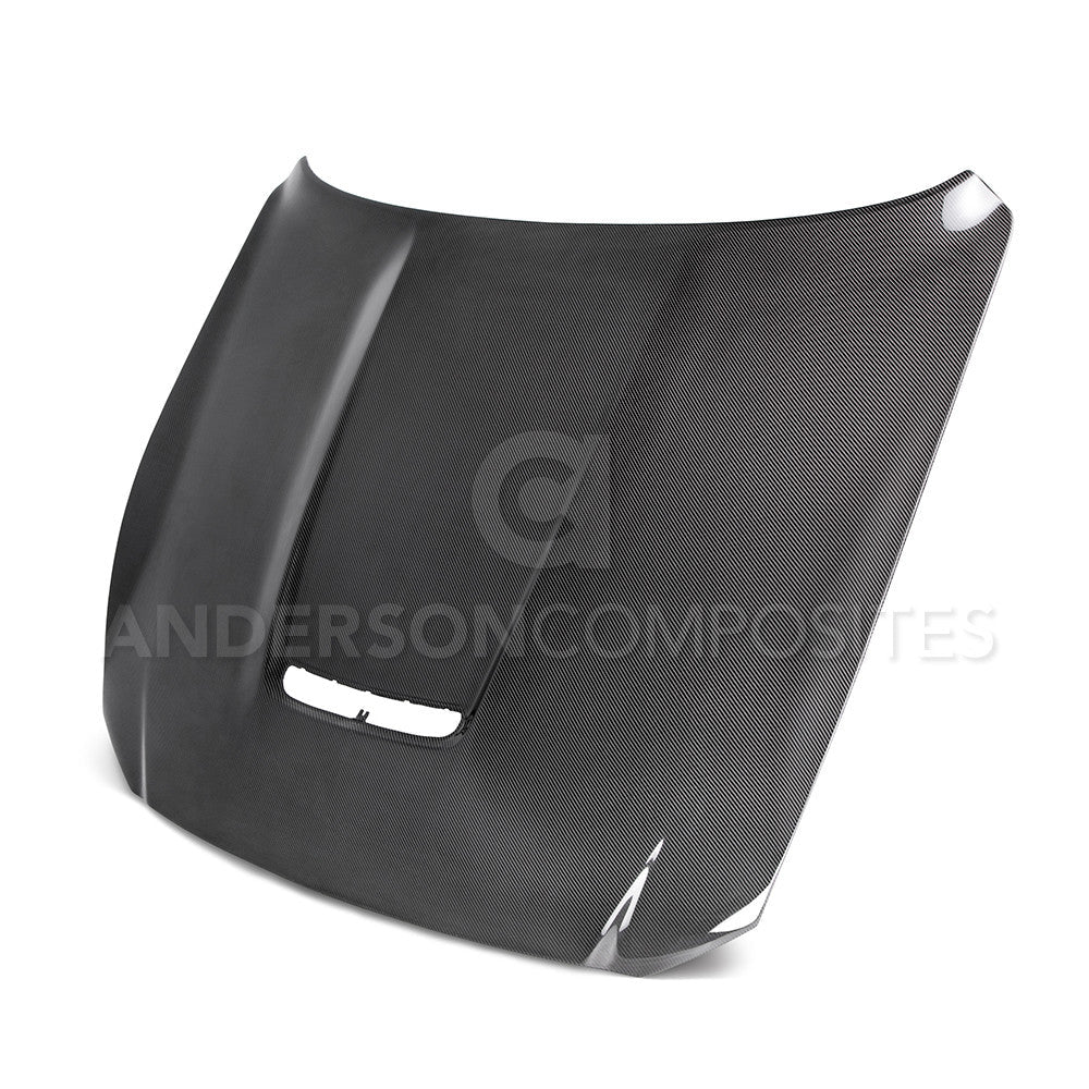 2015-2020 Ford Mustang Shelby GT350 GT350R Double Sided Hood - Anderson Composites - AC-HD15FDMU350-OE-DS