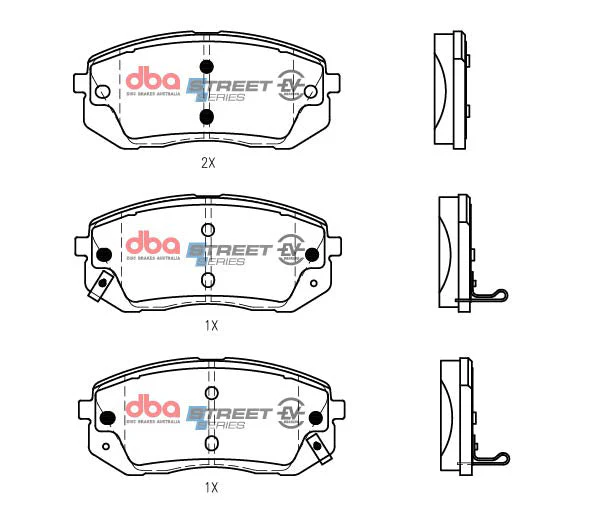 2016-2017 Hyundai Sonata & More | DBA SSEV Street Series Brake Pads [Front] | DB2174SSEV - Image 5