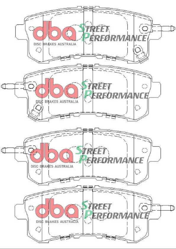 2016-2019 INFINITI QX80 & More | DBA SP Street Series Brake Pads [Rear] | DB2244SP - Image 5