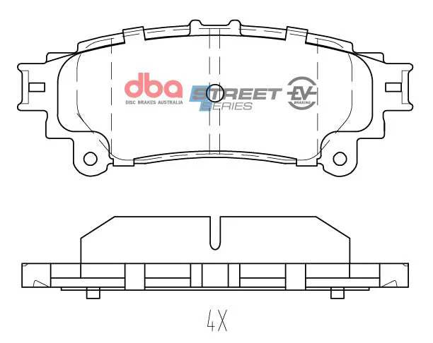 2016-2019 Toyota Mirai & More | DBA SSEV Street Series Brake Pads [Rear] | DB2245SSEV - Image 5