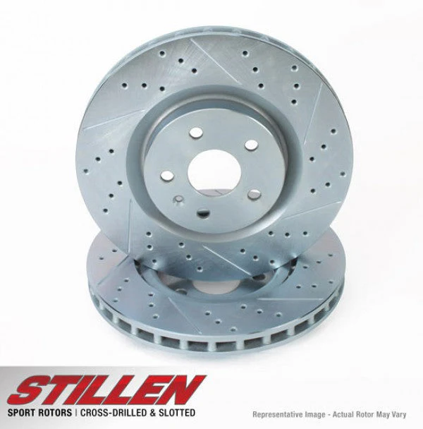 2016-2024 Nissan Titan Front Cross Drilled & Slotted 1-Pc Rotors (Set of 2) - NIS81017 - Image 3