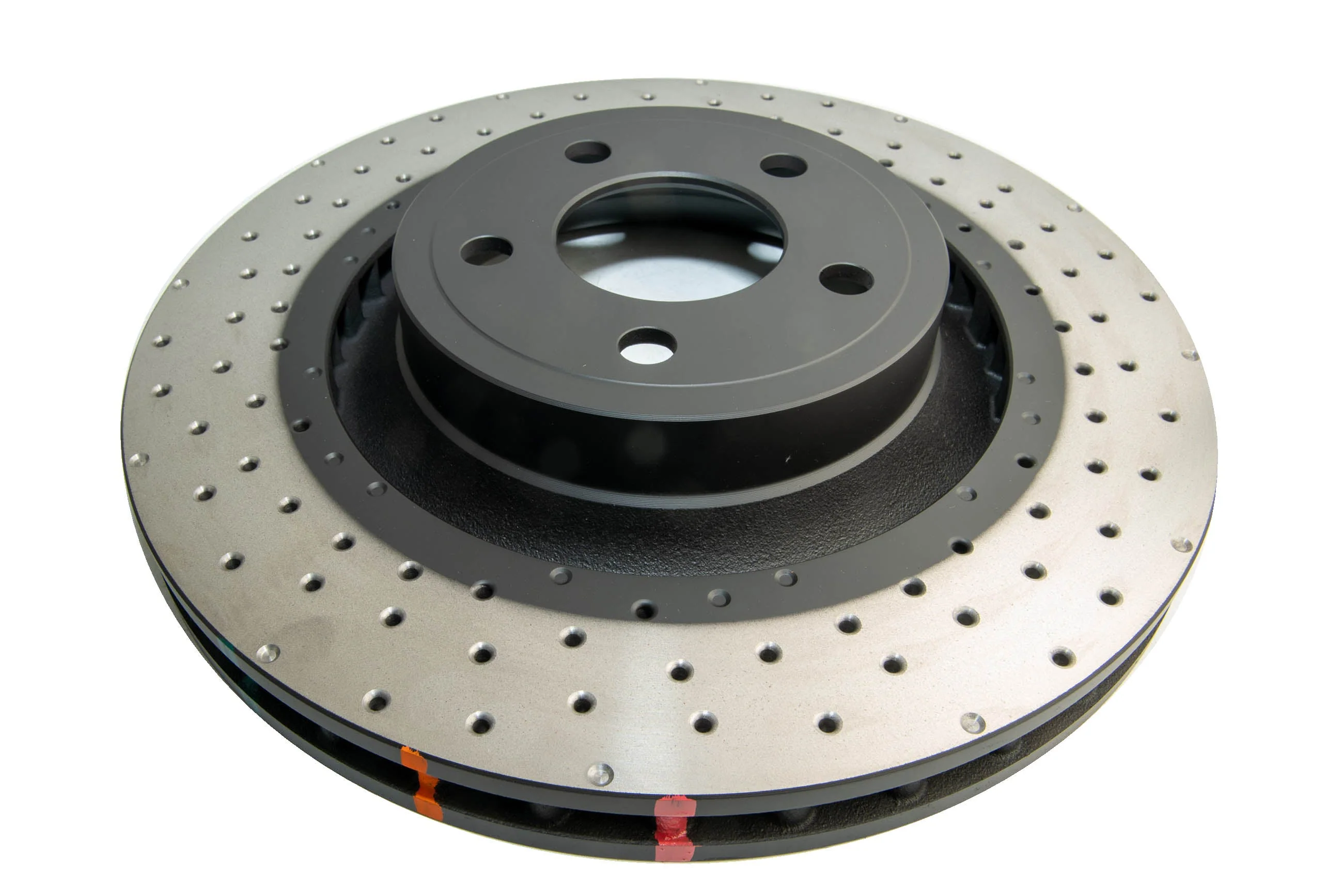 2017-2018 Ford Mustang & More | DBA 4000 Series Cross-Drilled/Dimpled WAVE Disc Brake Rotor [Front] | DBA42164XD
