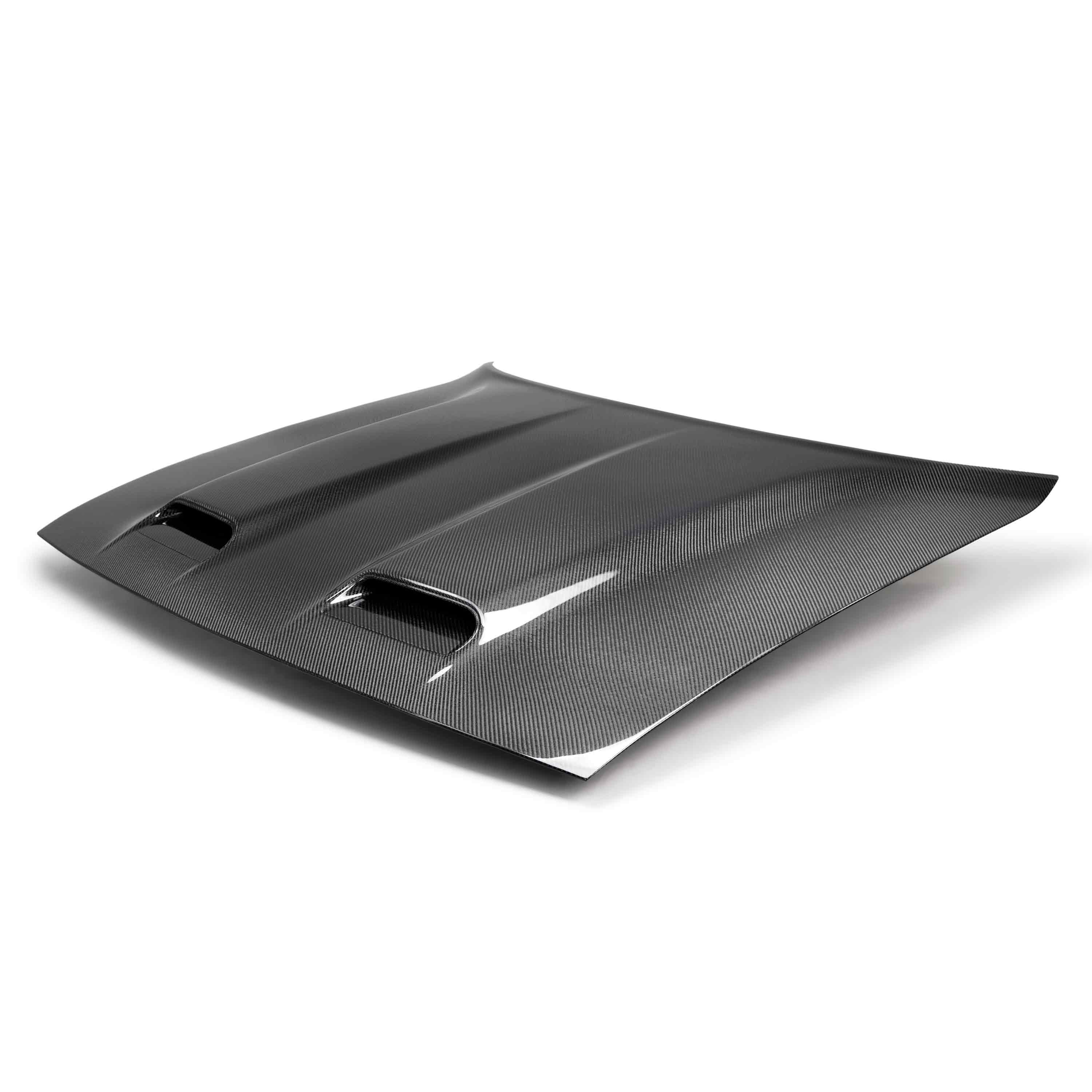 2019 Dodge Challenger Hellcat/RedEye Type-RE Dual Snorkel Style Hood - Anderson Composites - AC-HD19DGCHHC-RE - Image 2