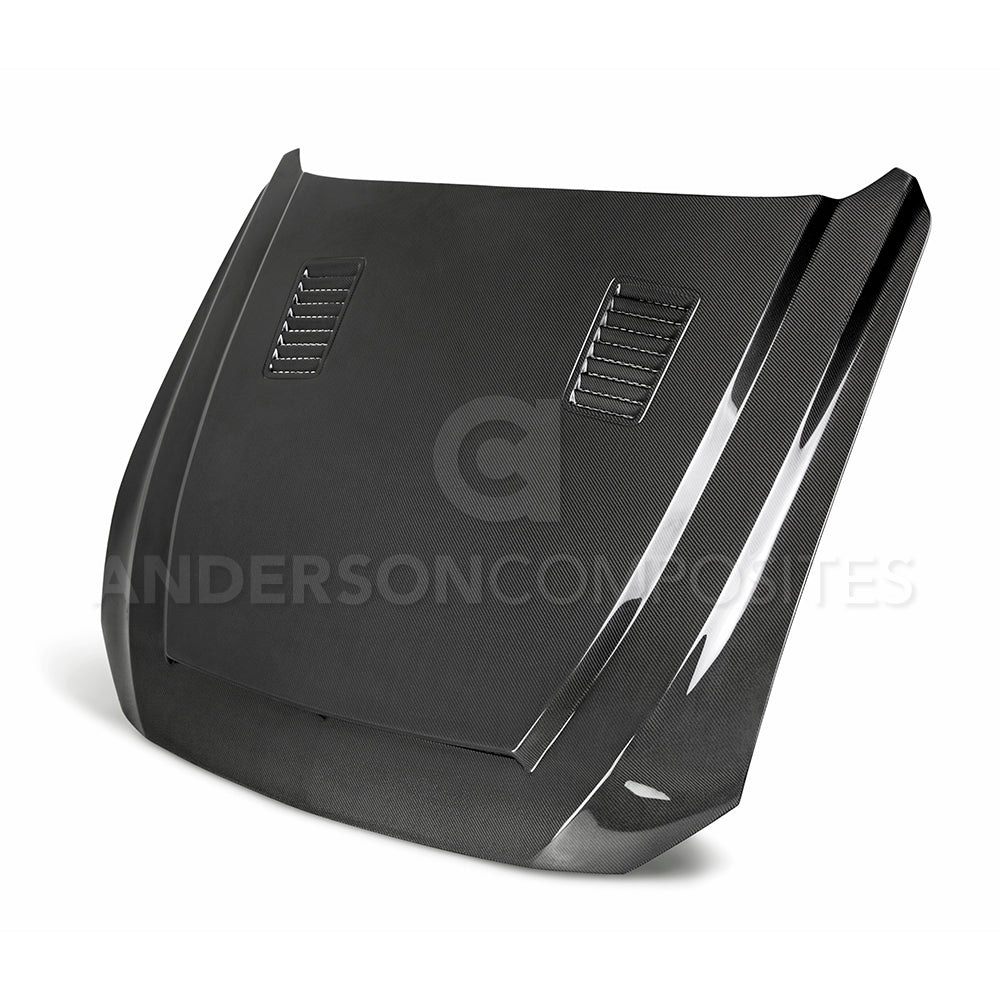 2018-2023 Ford Mustang Type-SN Double Sided Hood - Anderson Composites - AC-HD18FDMU-SN-DS