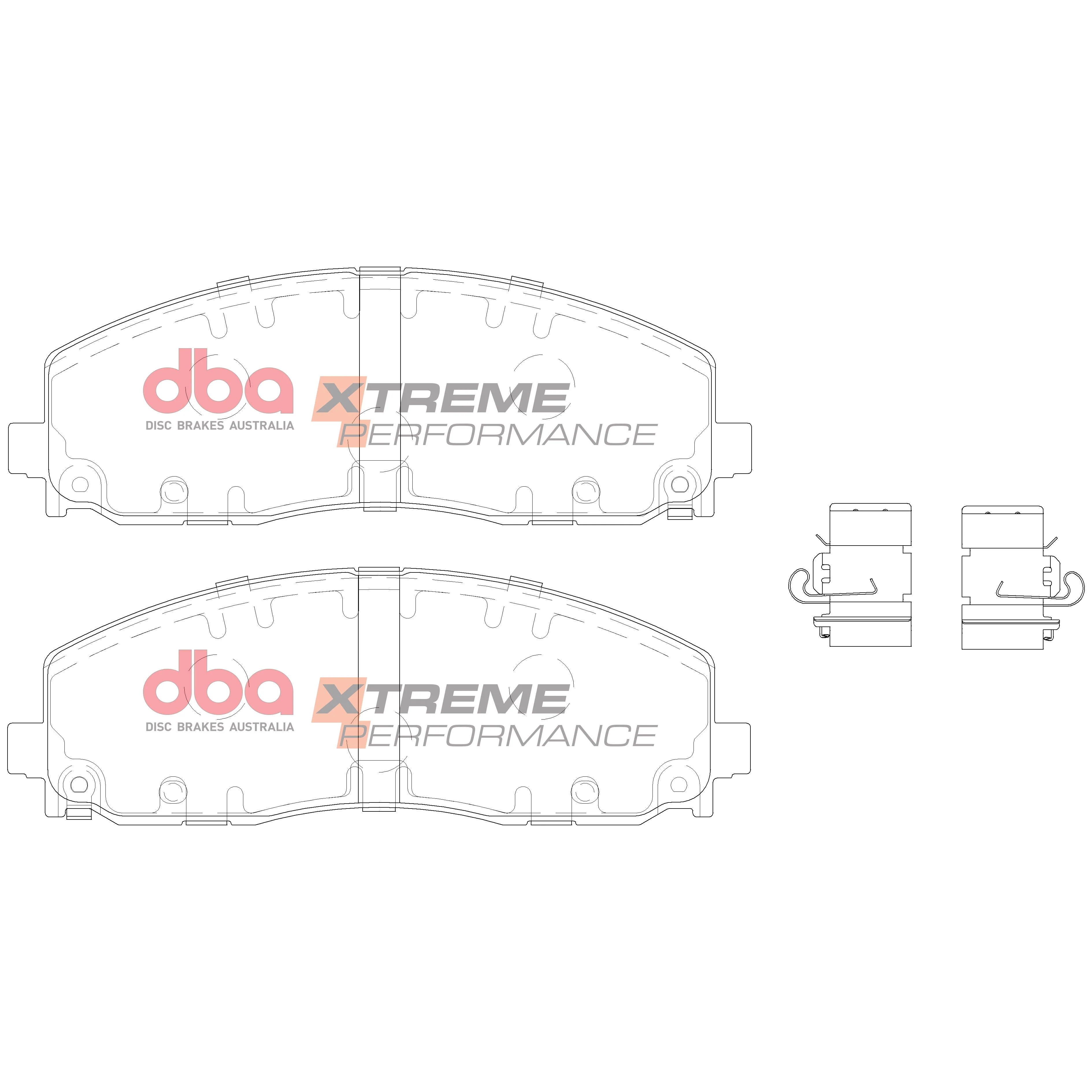 2018-2021 Chrysler Pacifica & More | DBA XP Street Series Brake Pads [Front] | DB15038XP - Image 5