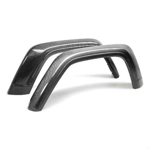 2019-2024 Jeep Gladiator (JT) Carbon Fiber Rear Fender Flares  - Anderson Composites - AC-FLR19JPJT-R
