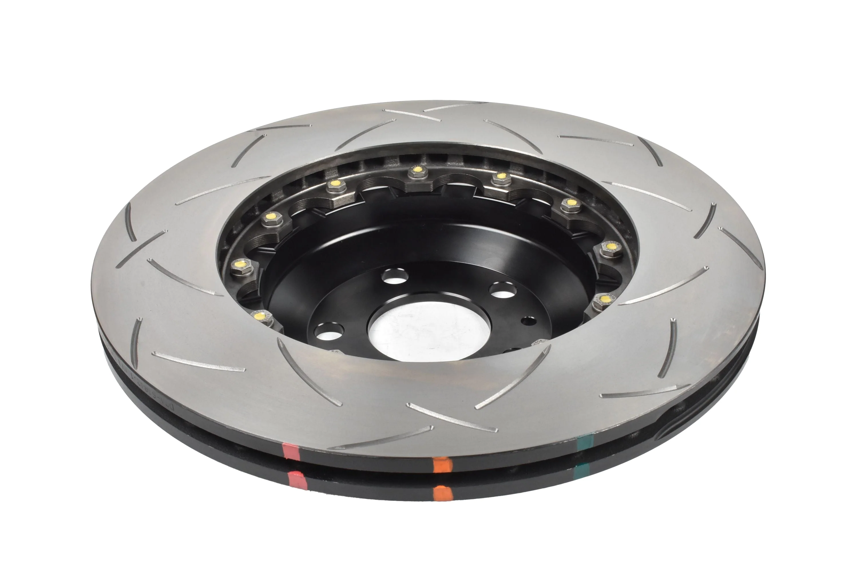 2019-2024 Tesla 3 Performance | DBA 5000 Series Fully Assembled 2-Piece T3 Slot Brake Rotor [Front] | DBA53942BLKS - Image 2