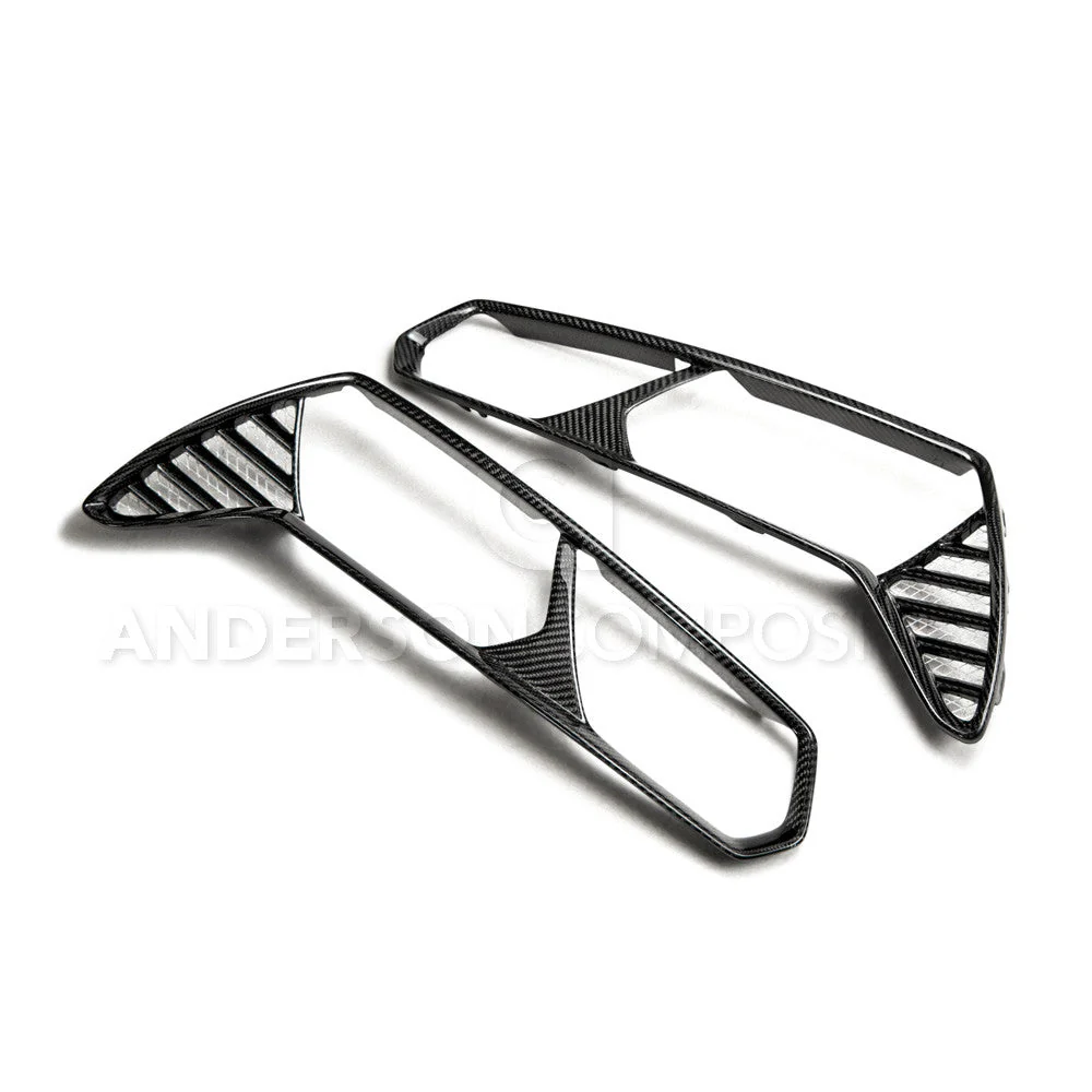 2014-2019 Chevrolet Corvette C7 StingRay/Z06 TailLight Bezels Pair - Anderson Composites - AC-TLB14CHC7