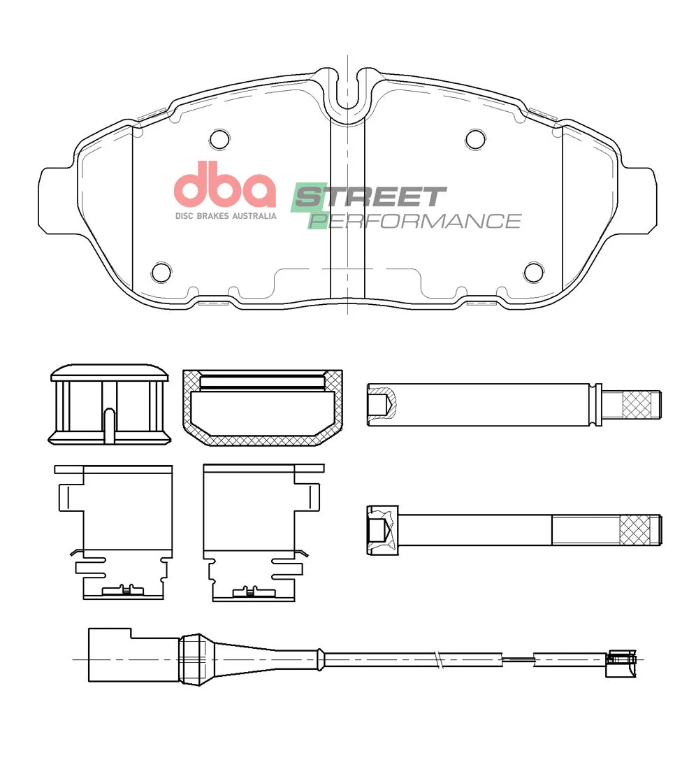 2021-2022 Ford Transit-150 & More | DBA SP Street Series Brake Pads [Front] | DB15112SP - Image 5