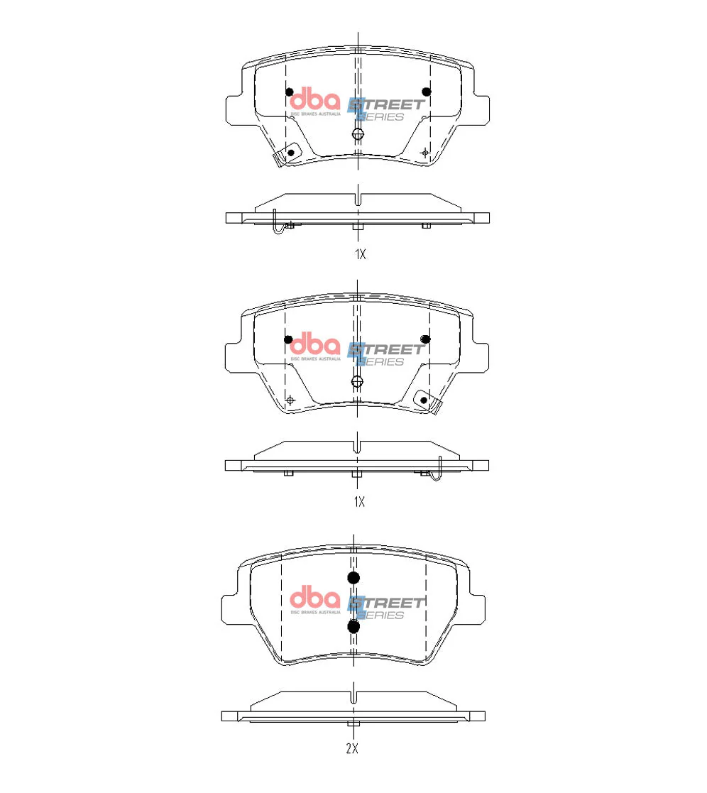 2021-2022 Genesis GV80 | DBA SS Street Series Brake Pads [Rear] | DB15142SS - Image 5