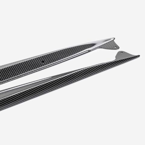 2023-2024 Chevrolet Corvette Z06 (C8) Carbon Fiber Rocker Panel Splitter - Anderson Composites - AC-SS23CHC8Z6 - Image 4