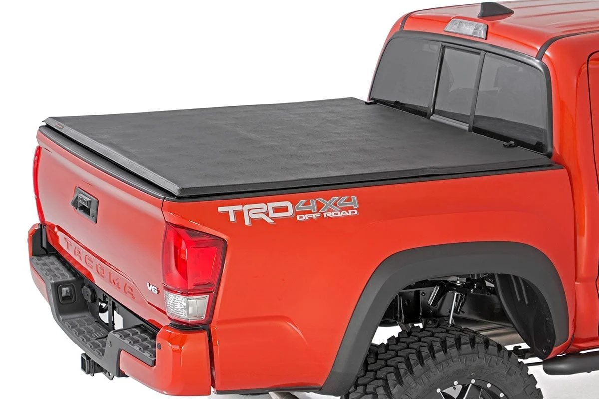 Bed Cover | Tri Fold | Soft | 5' Bed | Dbl Cab | Toyota Tacoma | 2016-2022 | Rough Country | 41716501A - Image 3