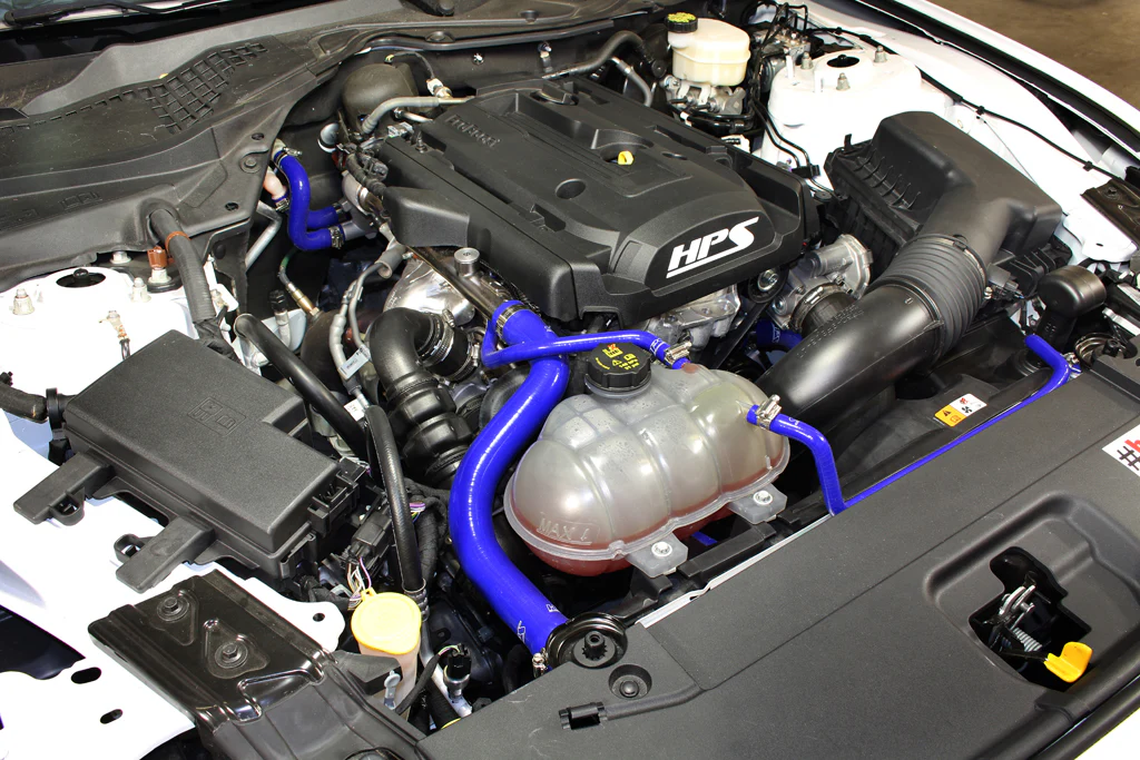 HPS 57-1452-BLUE Ford 2015-2019 Mustang Ecoboost 2.3L Turbo-Radiator + Heater Hose - Image 2
