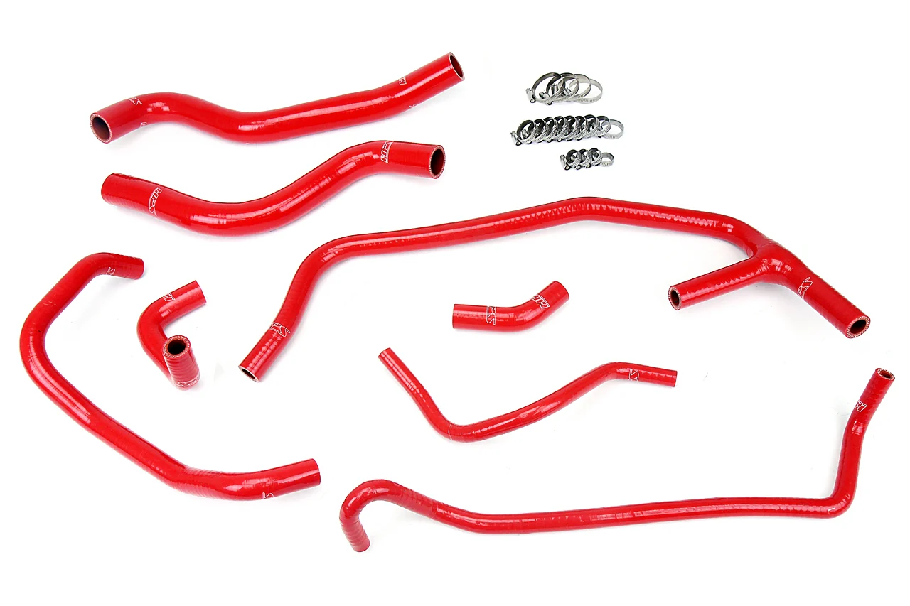HPS 57-1452-RED Ford 2015-2019 Mustang Ecoboost 2.3L Turbo-Radiator + Heater Hose