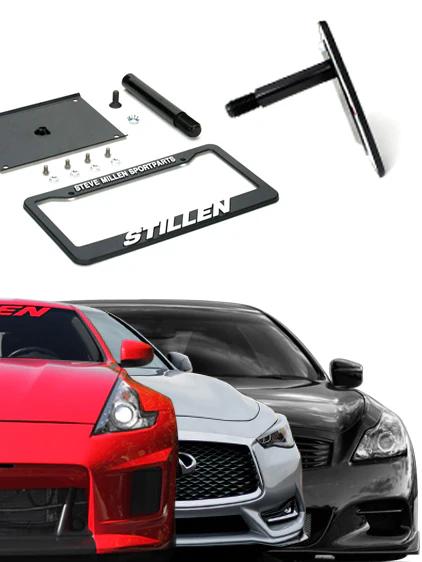 Infiniti G37, Q40, Q60 / Nissan 370Z [Z34] (Excludes Nismo) - STILLEN Front License Plate Relocator - 105465