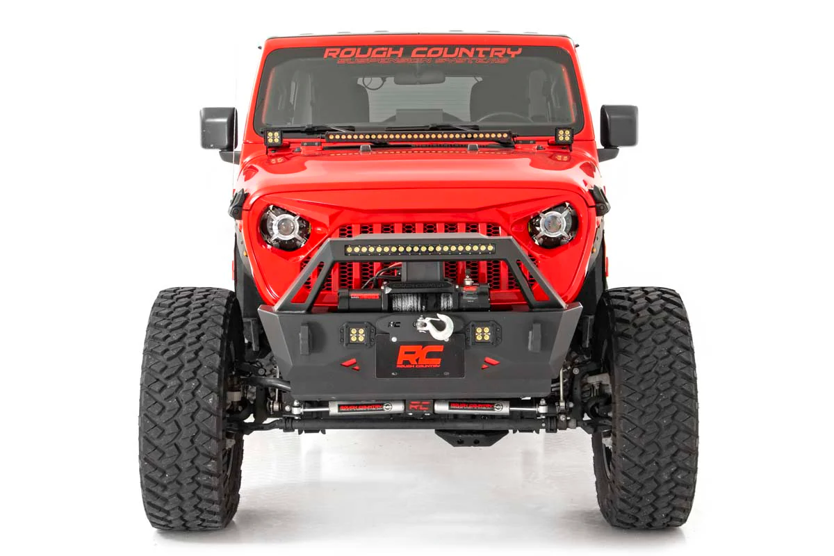 Jeep JL/JU/Gladiator Angry Eyes Replacement Grille | Rough Country | 10496 - Image 3