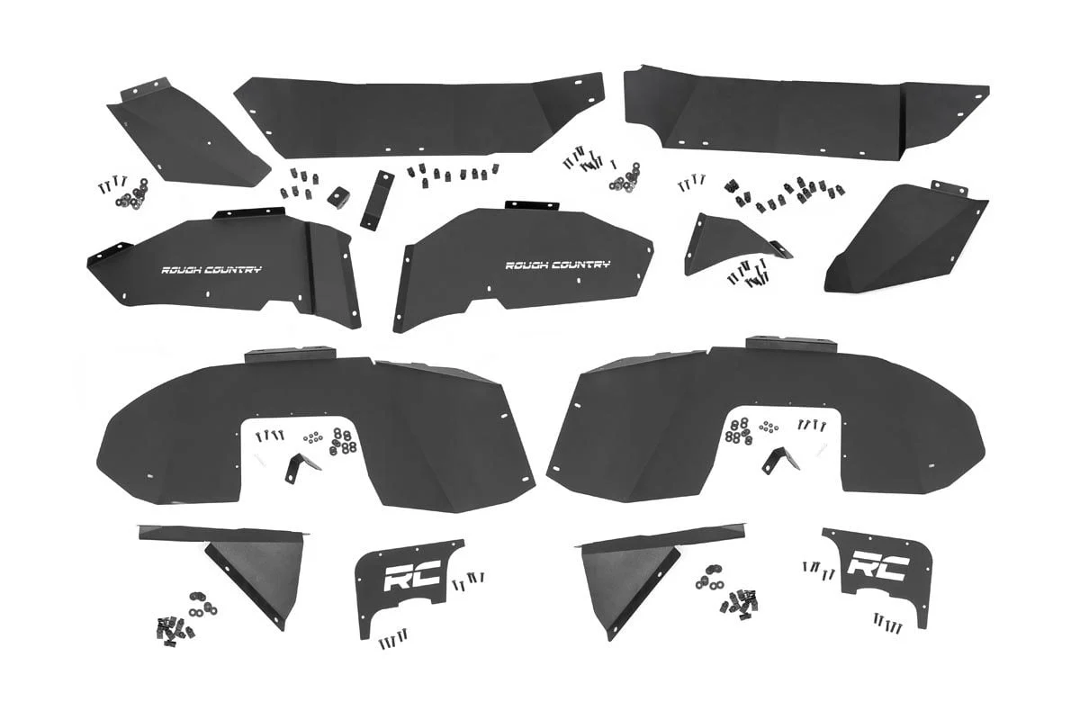 Jeep Wrangler JL Front & Rear Inner Fenders Set | 2018-2022 | Rough Country | 10499