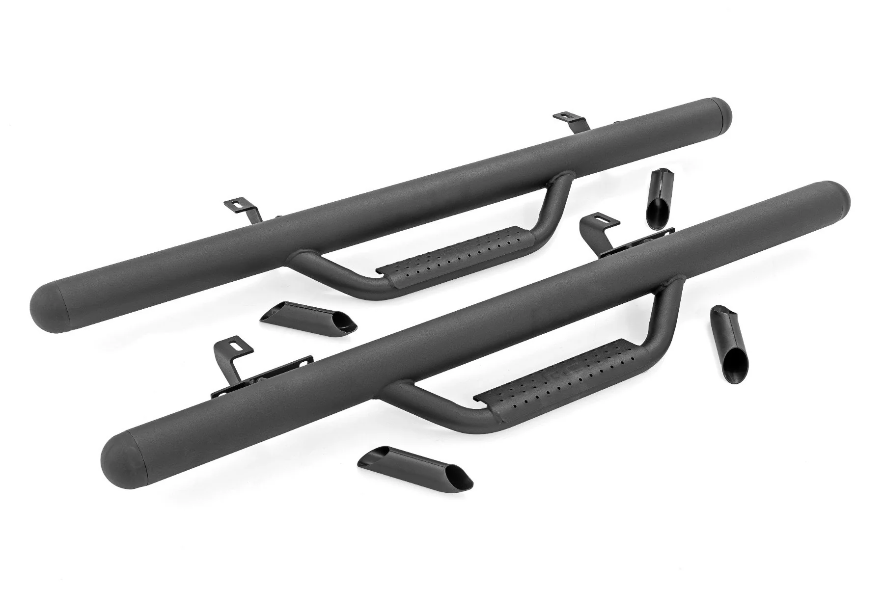 Nerf Steps | Full Length | 2 Door | Jeep Wrangler JL 4WD | 2018-2021 | Rough Country | RCJ1846B - Image 5