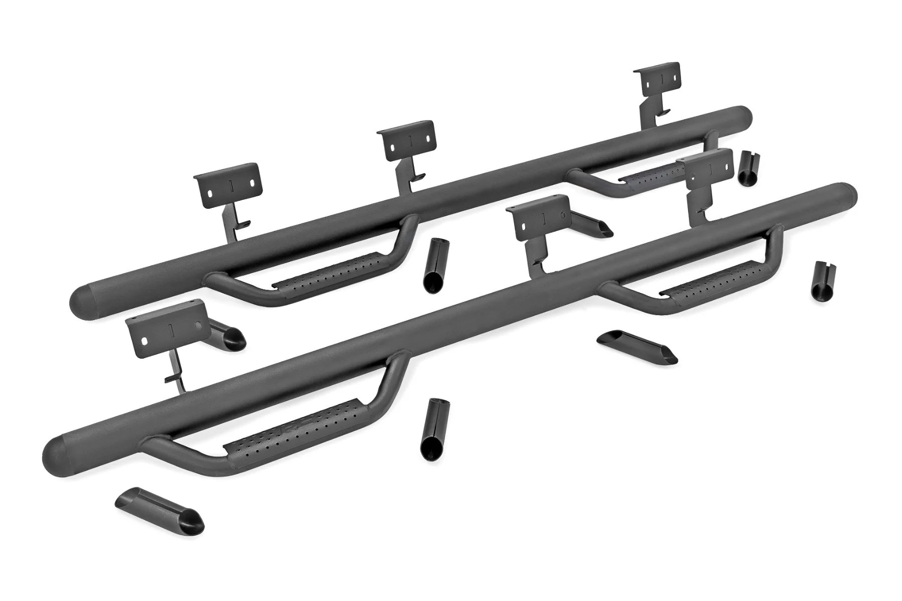 Nerf Steps | Full Length | Ext | 6.5 Ft Bed | Chevrolet Silverado/GMC Sierra 1500/2500HD | 1999-2006 | Rough Country | RCC9989QCB - Image 4