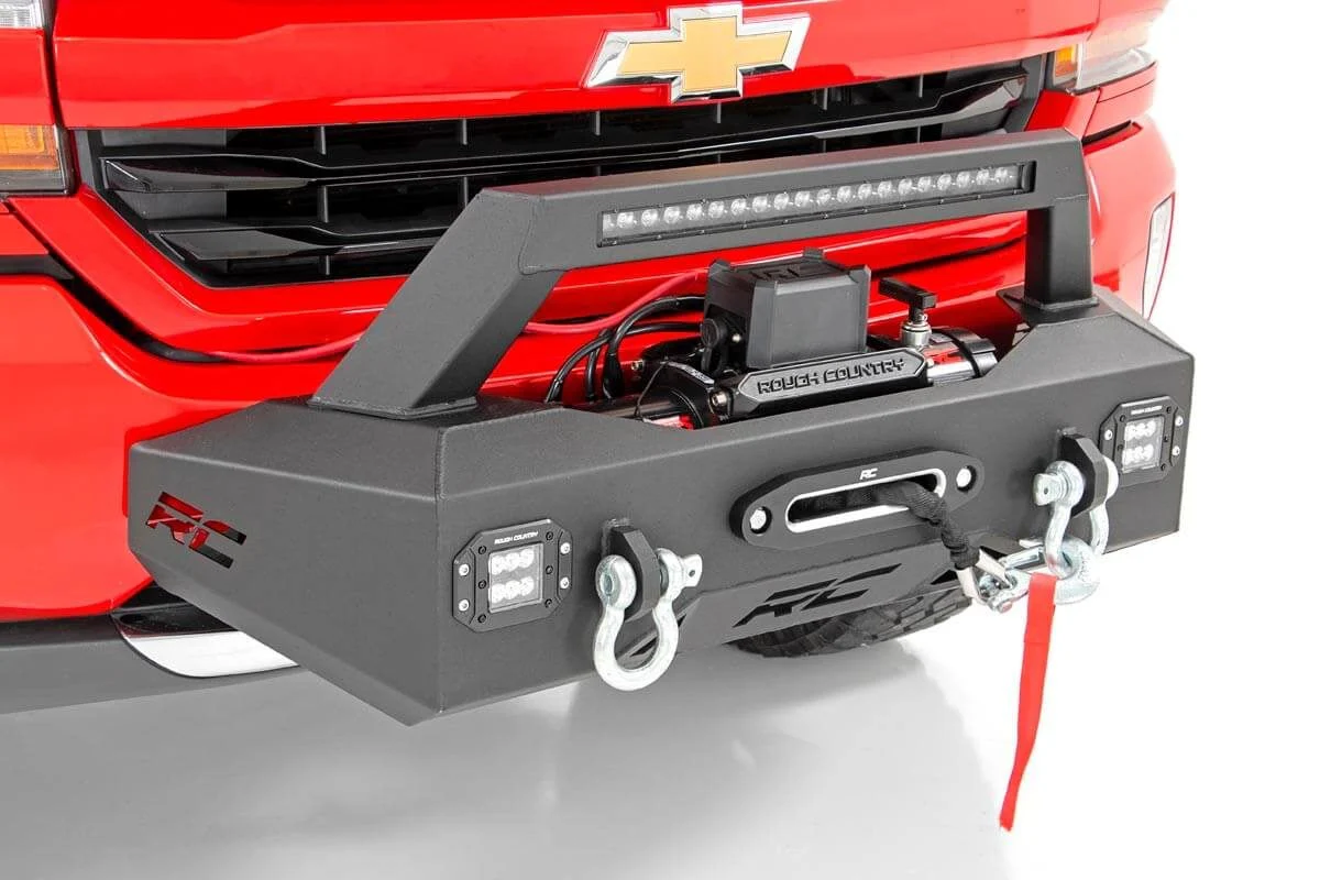 EXO Winch Mount Kit | Chevrolet Silverado 1500 2WD/4WD | 2007-2018 | Rough Country | 10761 - Image 2