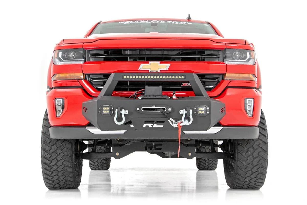 EXO Winch Mount Kit | Chevrolet Silverado 1500 2WD/4WD | 2007-2018 | Rough Country | 10761 - Image 3