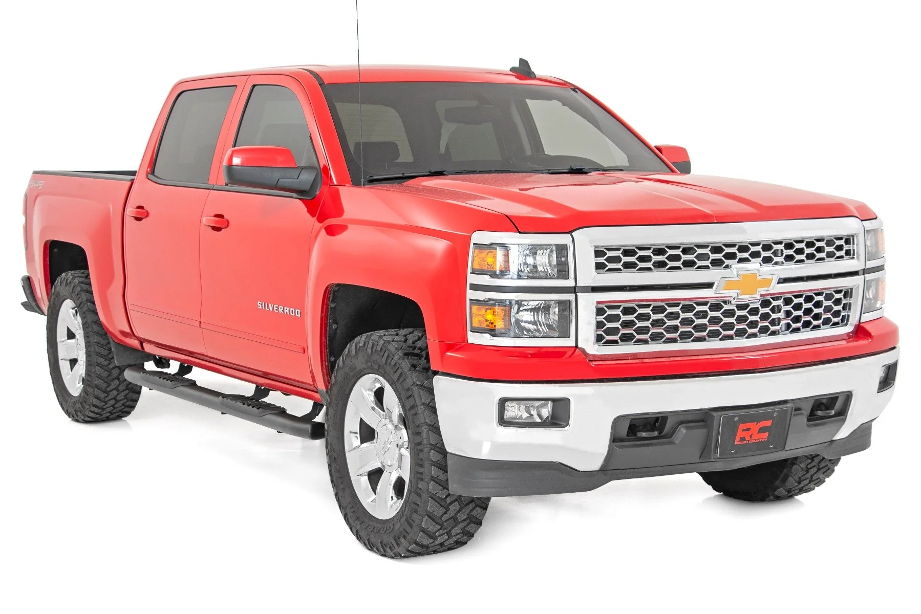 Oval Nerf Step | Crew Cab| Def Tank | Chevy/GMC 1500/2500HD/3500HD | 2007-2019 | Rough Country | 21001 - Image 2