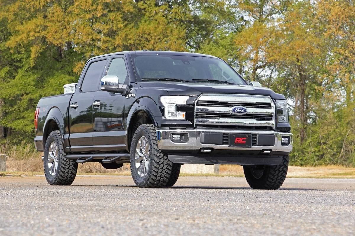 2 Inch leveling Kit | Aluminum | Ford F-150 2WD/4WD | 2014-2022 | Rough Country | 569 - Image 2