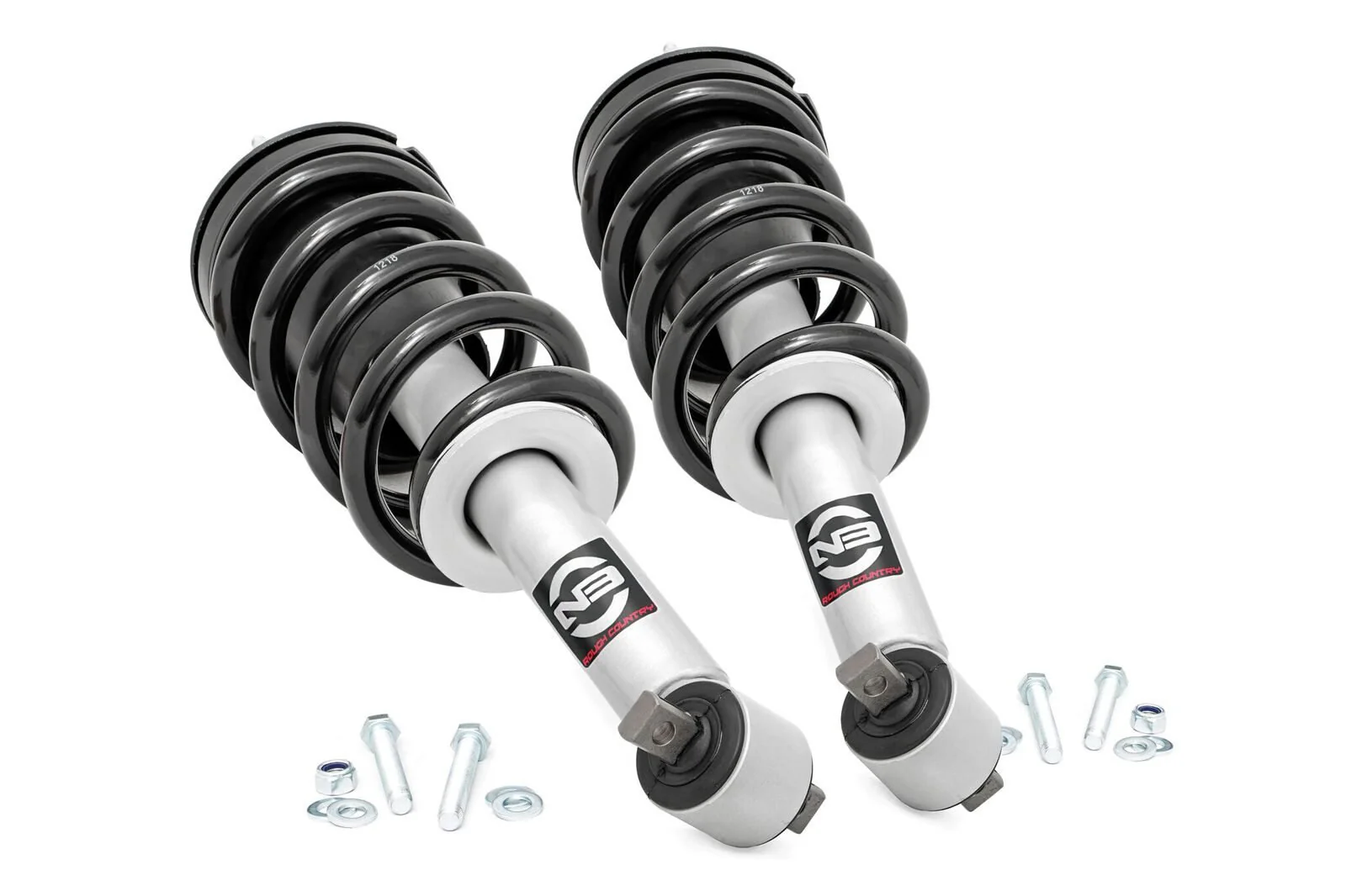 2 Inch Leveling Kit | Loaded Strut | Chevrolet Silverado/GMC Sierra 1500 Truck & SUV | 2007-2013 | Rough Country | 501029 - Image 2