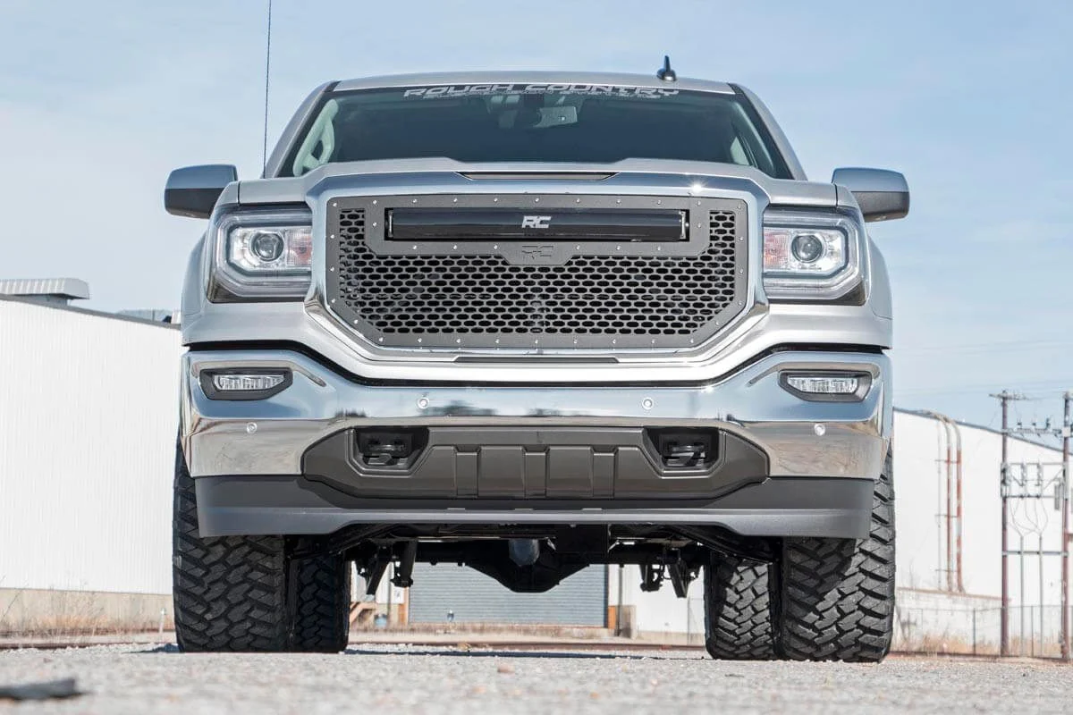 3.5 Inch Lift Kit | Cast Steel LCA | Vertex/V2 | Chevrolet Silverado/GMC Sierra 1500 | 2014-2018 | Rough Country | 12457 - Image 3